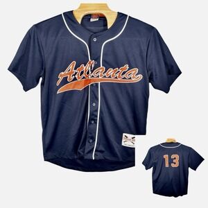 MLB Atlanta Braves Acuna Baseball Noiz Jersey Mens‎ XL